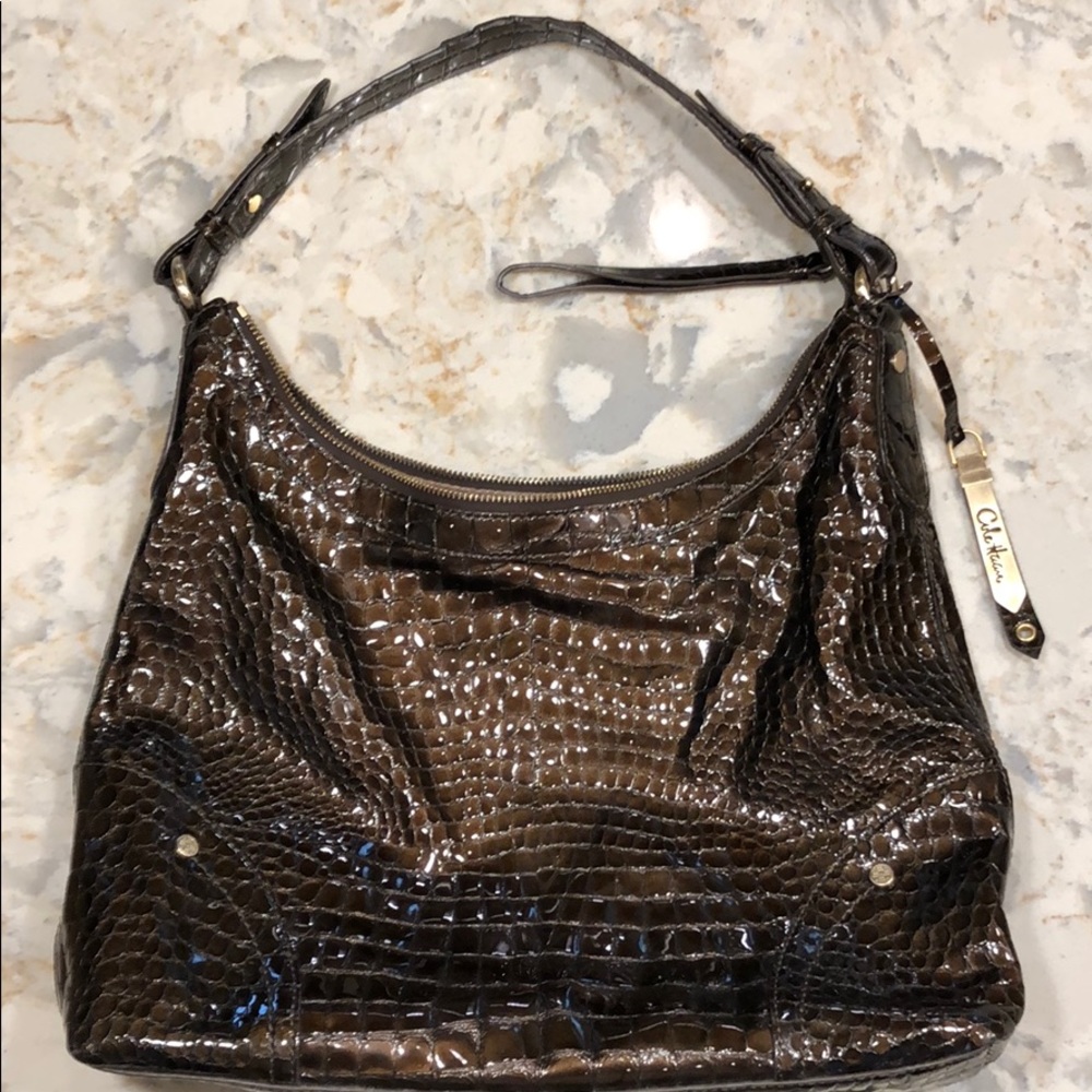 Cole Haan Embossed Learher ‘Hobo’ bag